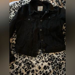 Black Ripped Jean Jacket